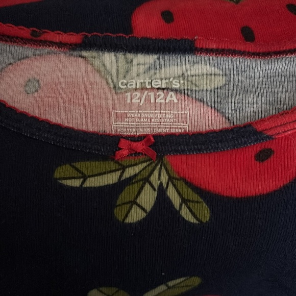girls carters strawberry shirt - Picture 2 of 2